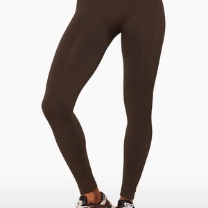 SET ACTIVE Women's Espresso Ribbed Leggings
